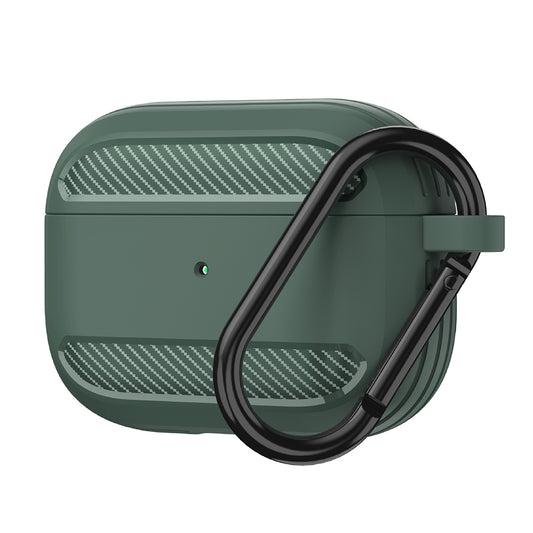 Techsuit Carbon-etui til Apple AirPods 3, Grøn
