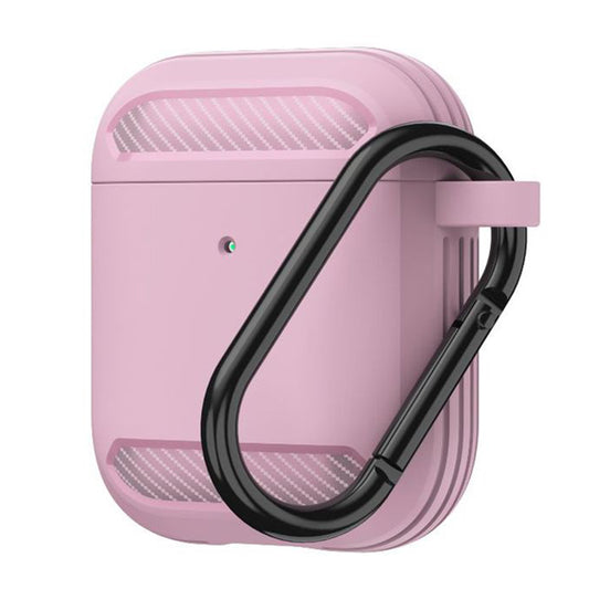 Techsuit Carbon-etui til Apple AirPods Gen 2 / Gen 1, Pink