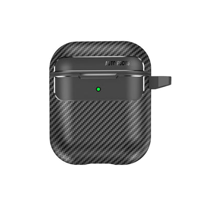 Techsuit CarbonFiber-etui til Apple AirPods Gen 2 / Gen 1, Sort