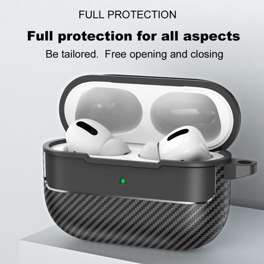 Techsuit CarbonFiber etui til Apple AirPods Pro 3, Sort