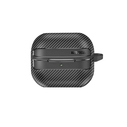 Techsuit CarbonFiber-etui til Samsung Galaxy Buds3 FE / Buds3 Pro / Buds3, Sort