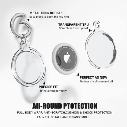Techsuit CT15-etui til Apple AirTag, Transparent