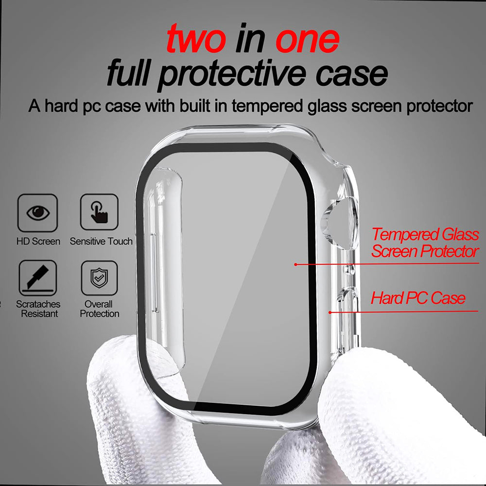 Techsuit Defense360 Pro cover til Apple Watch 7 41mm Series, Transparent