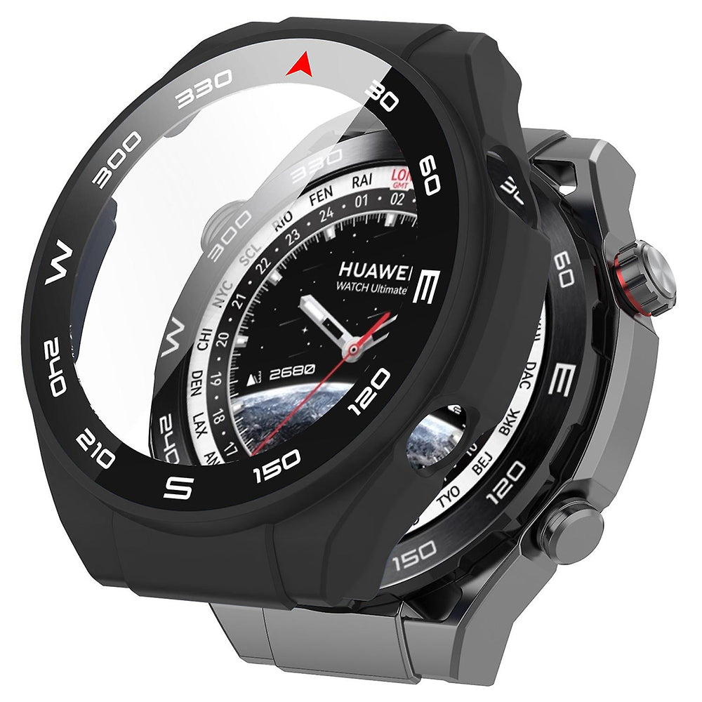 Techsuit Defense360 Pro Bezel-etui til Huawei Watch Ultimate, Sort