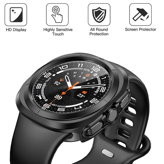 Techsuit Defense360 Pro cover til Samsung Galaxy Watch Ultra, Sort