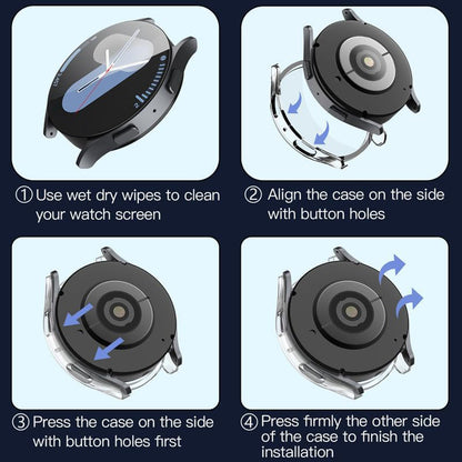Techsuit Defense360 Pro cover til Samsung Galaxy Watch7 40mm, Transparent