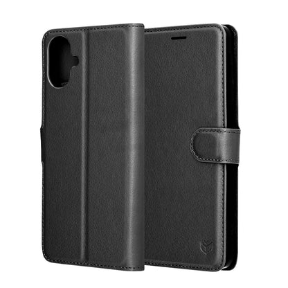 Cover til Samsung Galaxy A07 4G A075, Techsuit, Leather Folio, Sort