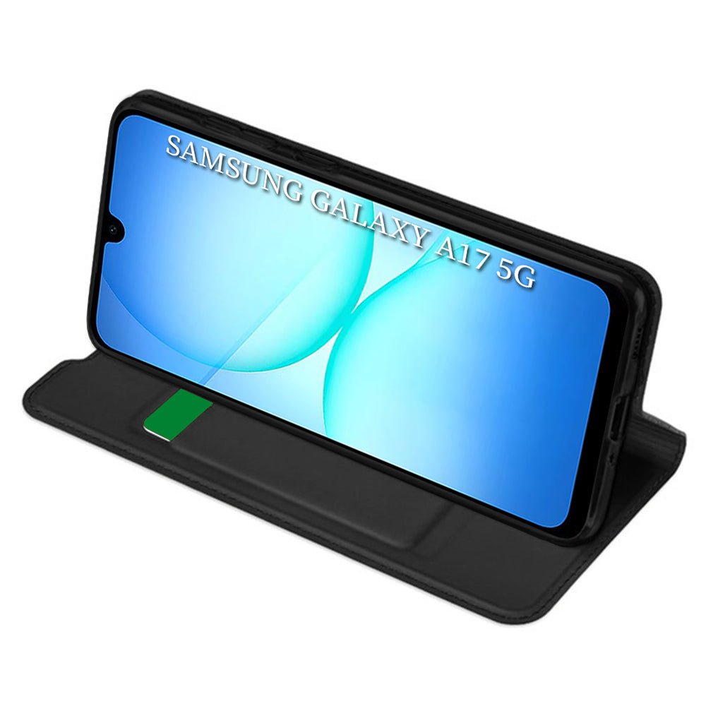 Case for Samsung Galaxy A17 5G, Techsuit, Magskin Book, Black