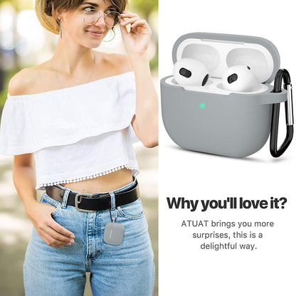Techsuit Silicone Cover til Apple AirPods 3, Lilla