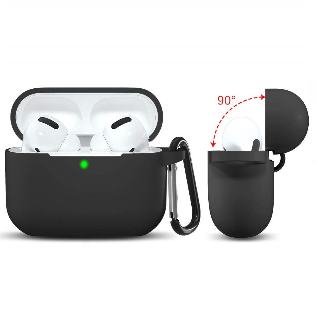 Techsuit Silicone Cover til Apple AirPods 3, Sort