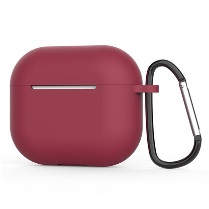 Techsuit Silicone Cover til Apple AirPods 4, Vinrød
