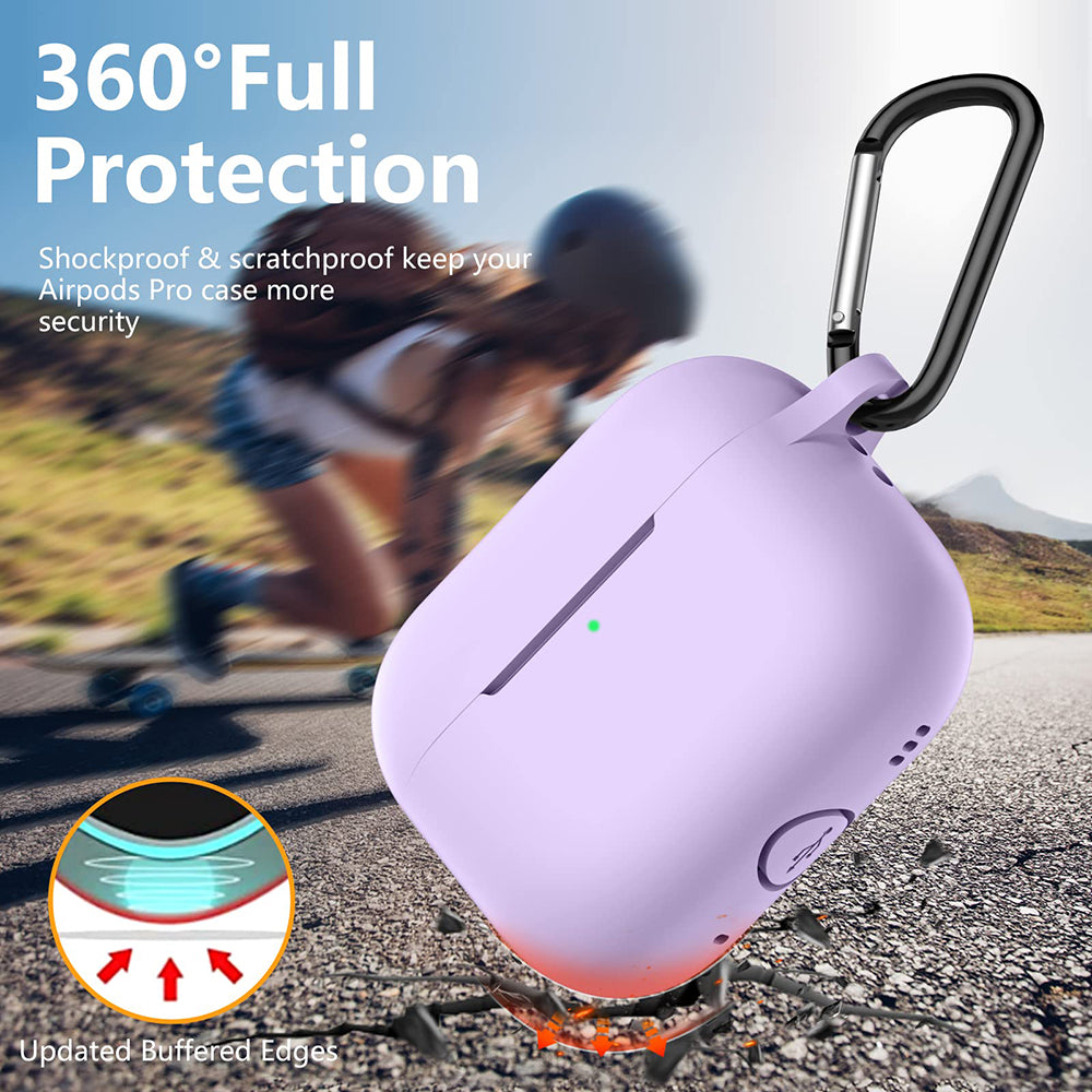 Techsuit Silicone Cover til Apple AirPods Pro Series, Lilla