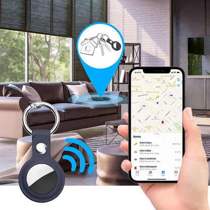 Techsuit SLH1-etui til Apple AirTag, Blå