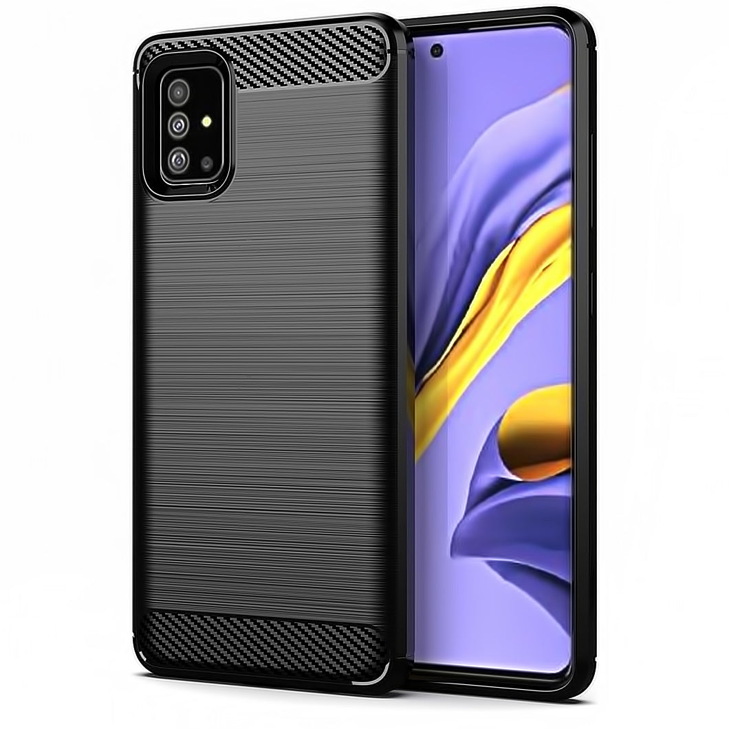 Cover til Samsung Galaxy A51 5G A516, Carbon, Sort