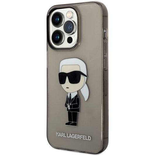 Case for Apple iPhone 14 Pro Max, Karl Lagerfeld, IML Ikonik NFT, Black