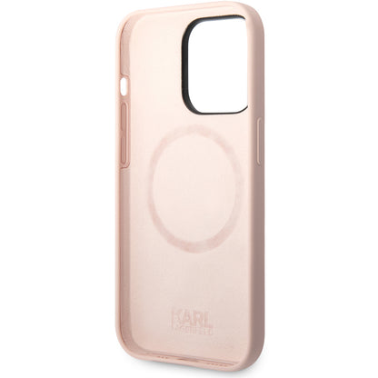 MagSafe cover til Apple iPhone 14 Pro Max, Karl Lagerfeld, Silicone Body Karl & Choupette, Pink