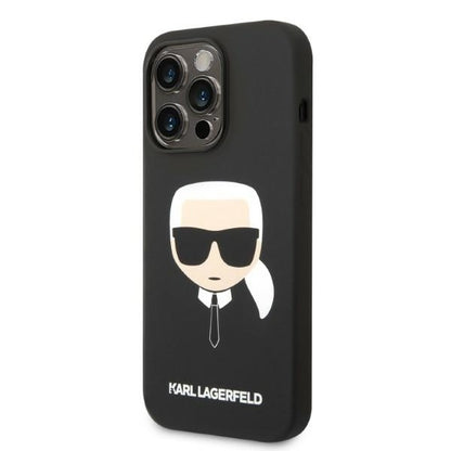 MagSafe cover til Apple iPhone 14 Pro, Karl Lagerfeld, Silicone Karl Head, Sort