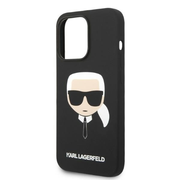 MagSafe cover til Apple iPhone 14 Pro, Karl Lagerfeld, Silicone Karl Head, Sort