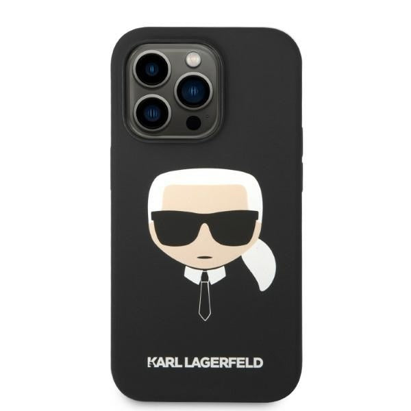 MagSafe cover til Apple iPhone 14 Pro, Karl Lagerfeld, Silicone Karl Head, Sort