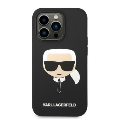 MagSafe cover til Apple iPhone 14 Pro, Karl Lagerfeld, Silicone Karl Head, Sort