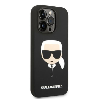 MagSafe cover til Apple iPhone 14 Pro, Karl Lagerfeld, Silicone Karl Head, Sort