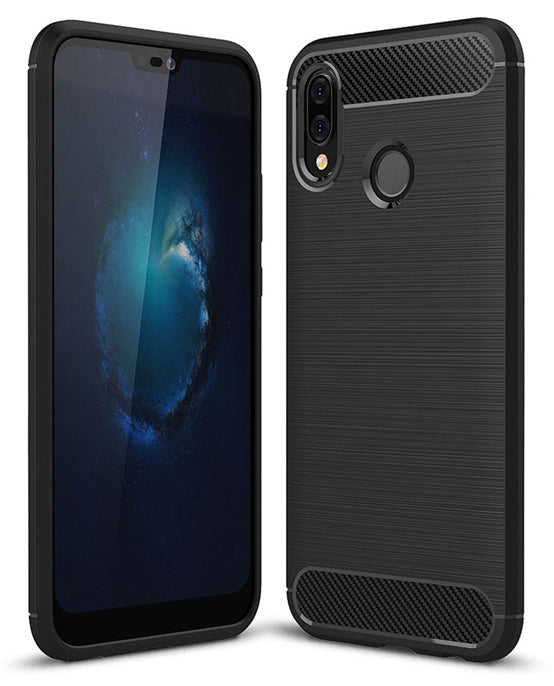 Cover til Huawei P20 Lite, OEM, Carbon, Sort
