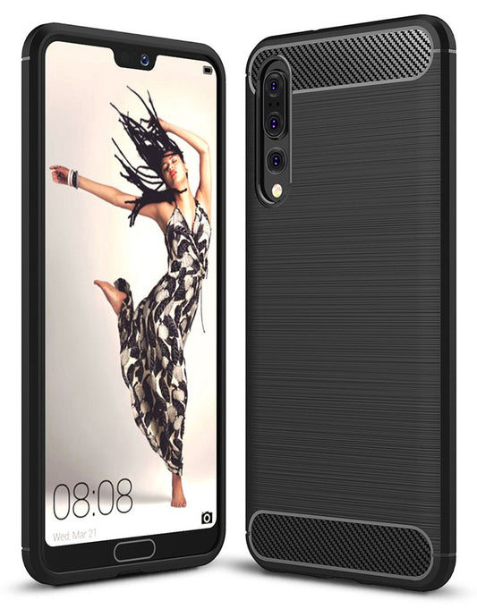 Cover til Huawei P20 Pro, OEM, Carbon, Sort