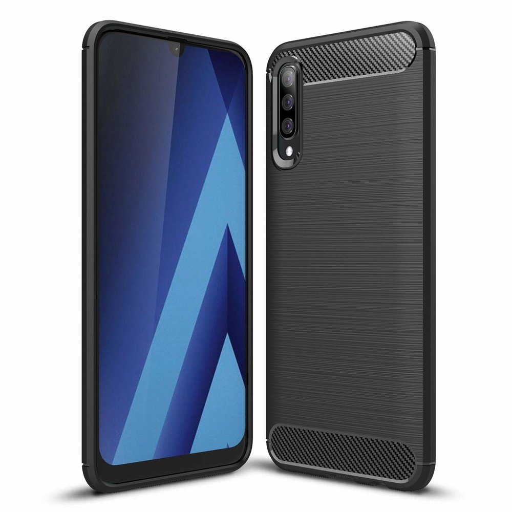 Cover til Samsung Galaxy A70 A705, OEM, Carbon, Sort