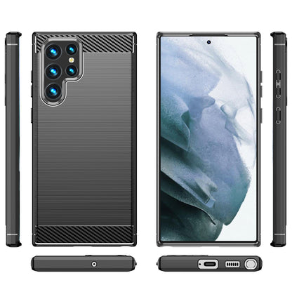 Cover til Samsung Galaxy S22 Ultra 5G S908, OEM, Carbon, Sort