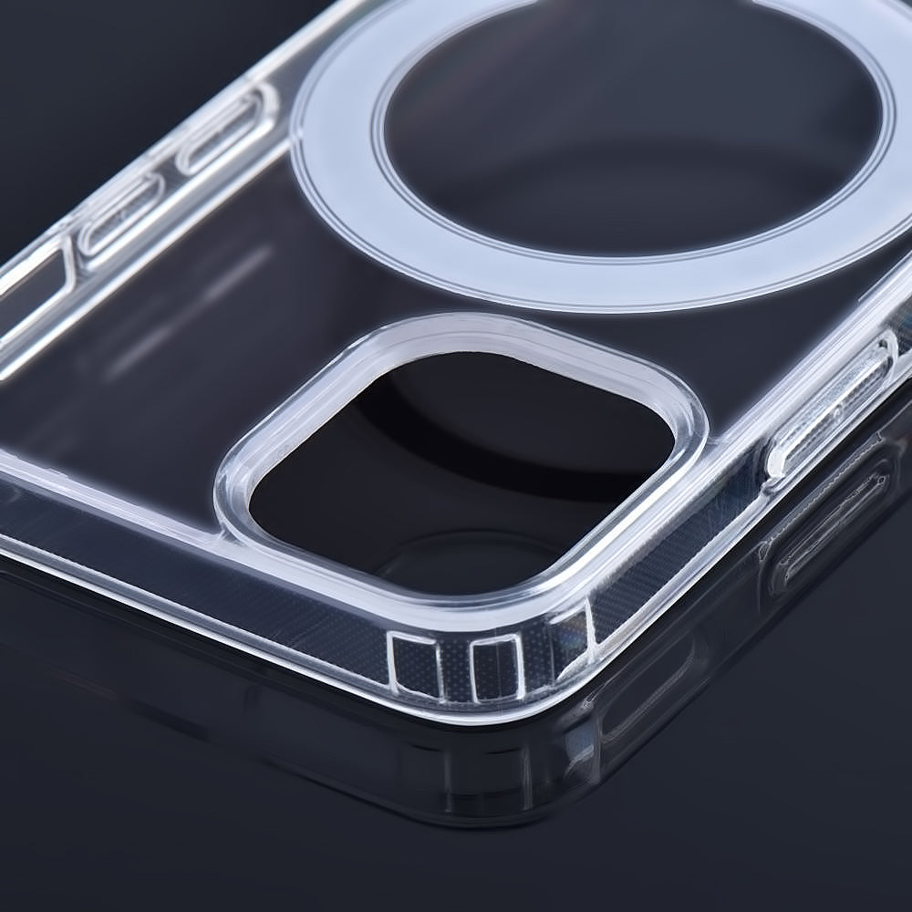 MagSafe-etui til Apple iPhone 14 Pro Max, OEM, Klar, Gennemsigtig