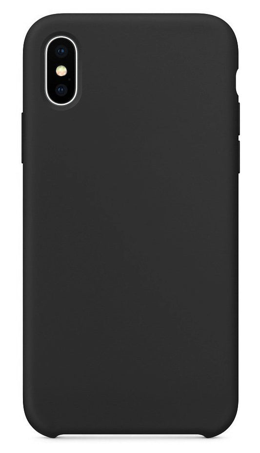 Cover til Apple iPhone XS / X, OEM, Pure Silicone, Sort