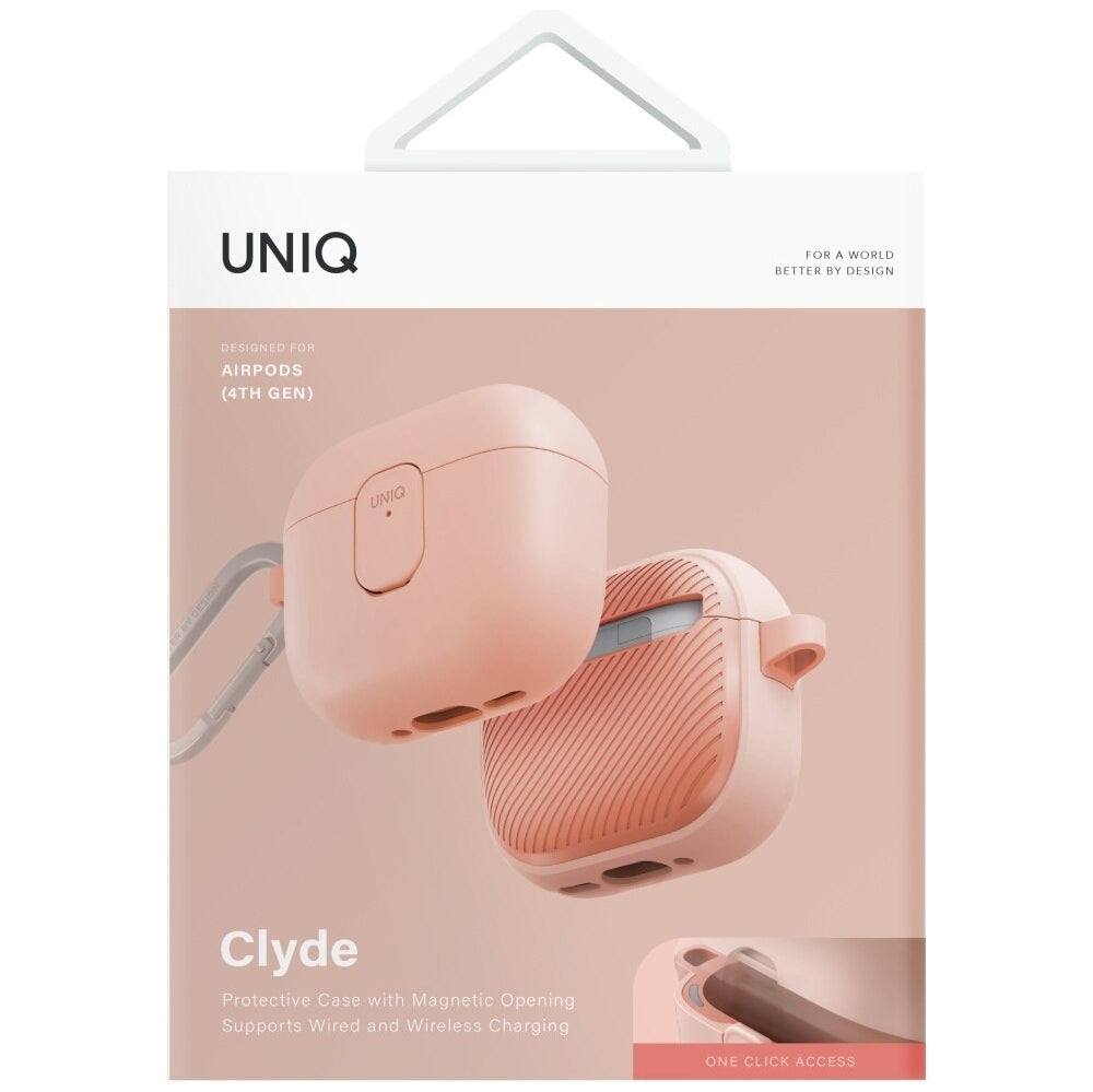 UNIQ Clyde etui til Apple AirPods 4, Coral