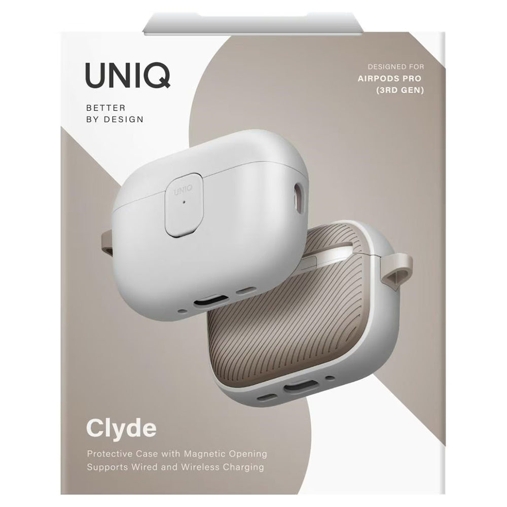 UNIQ Clyde-etui til Apple AirPods Pro 3, Grå Beige