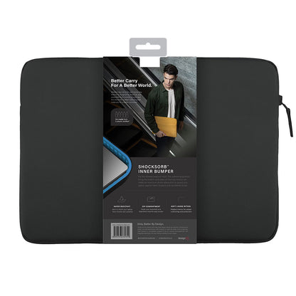 UNIQ Vienna Sleeve til Laptop max. 16 tommer, Sort