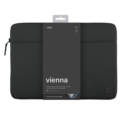 UNIQ Vienna Sleeve til Laptop max. 16 tommer, Sort