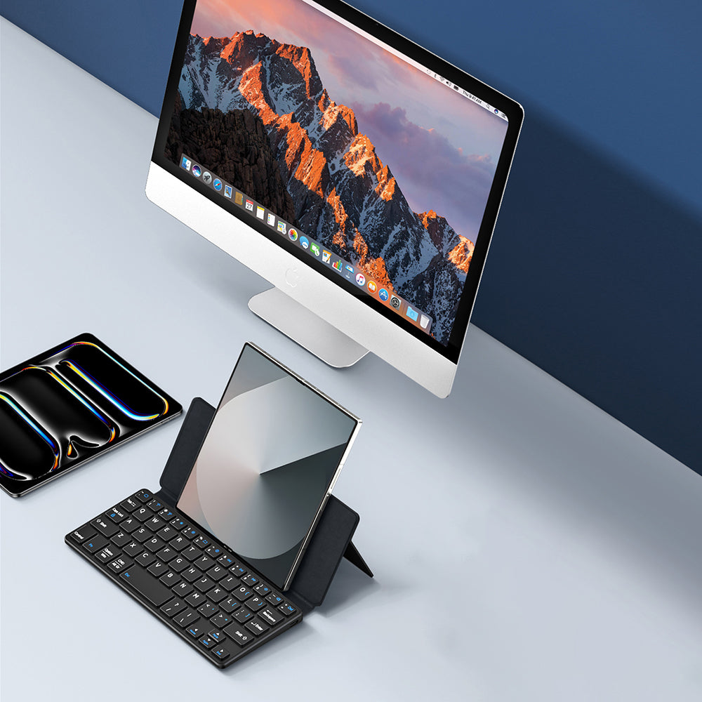 Universal taske med Bluetooth-tastatur til telefon, DUX DUCIS, sort