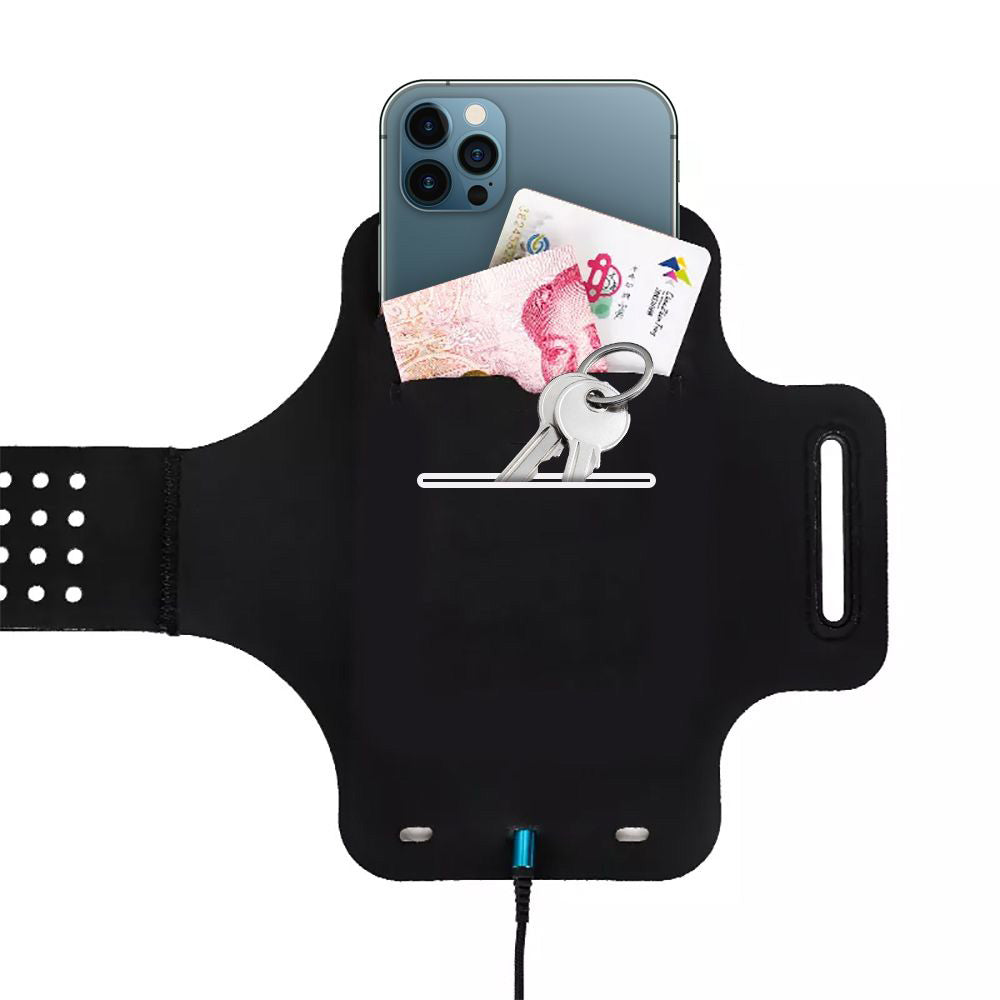 Universal Telefonetui max. 6,5 tommer, Techsuit, Sports TH10, Grå