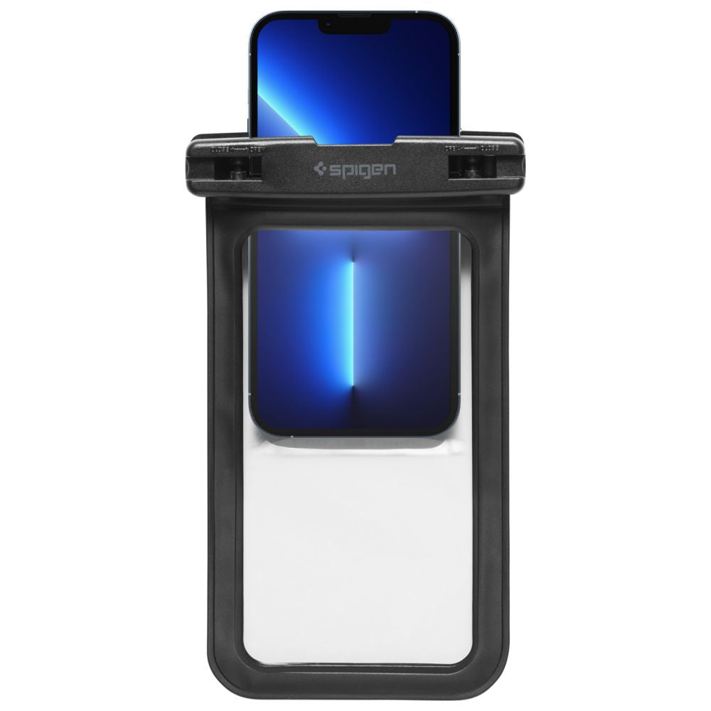 Universal Vandtæt Telefoncover max. 3.5inch - 7inch, Spigen, A601, Sæt med 2 stykker, Sort AMP04523
