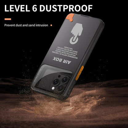 Universal vandtæt cover til telefon max. 6,1 tommer, ShellBox, AirBox, sort