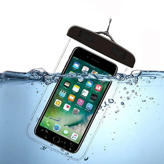 Universal vandtæt cover til telefon max. 6,5 tommer, Techsuit, sort