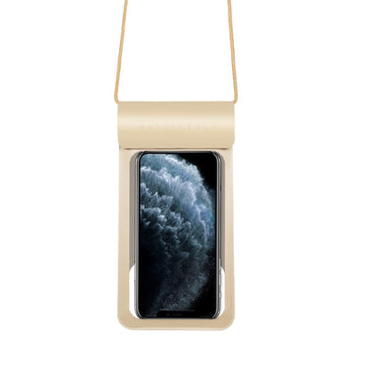 Universal vandtæt cover til telefon max. 6,8 tommer, Techsuit, TWC1, Guld