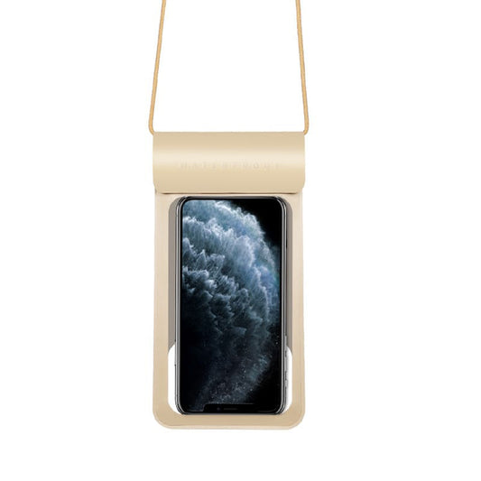 Universal vandtæt cover til telefon max. 6,8 tommer, Techsuit, TWC1, Guld