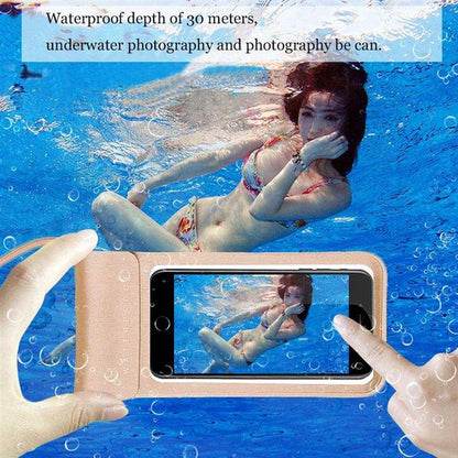 Universal vandtæt cover til telefon max. 6,8 tommer, Techsuit, TWC1, sort