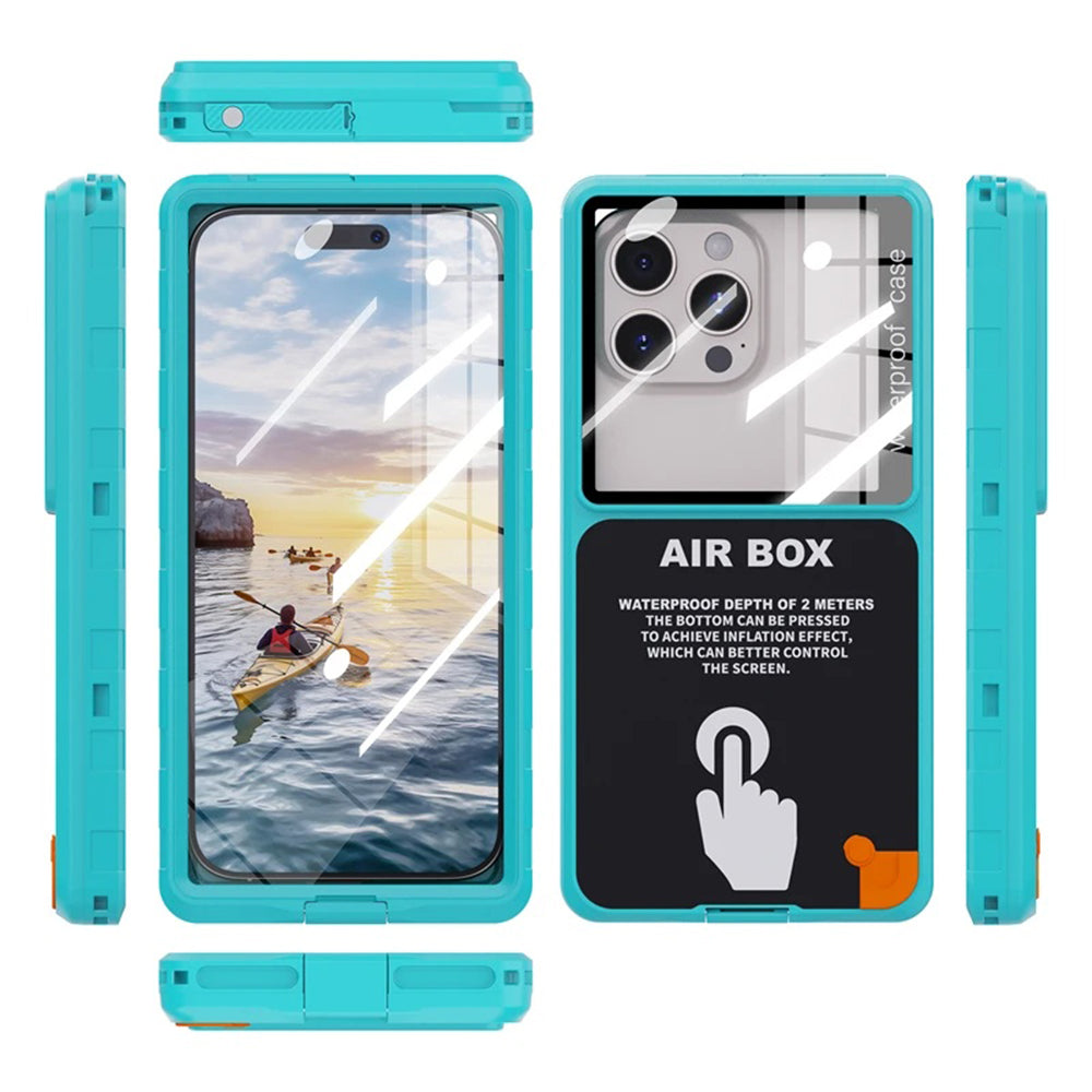 Universal Vandtæt Cover til Telefon max. 6,9 tommer, ShellBox, AirBox, Blå