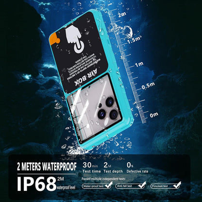 Universal Vandtæt Cover til Telefon max. 6,9 tommer, ShellBox, AirBox, Blå