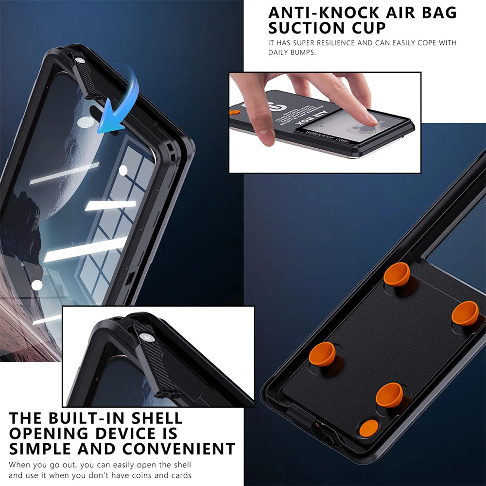 Universal Vandtæt Cover til Telefon max. 6,9 tommer, ShellBox, AirBox, Blå