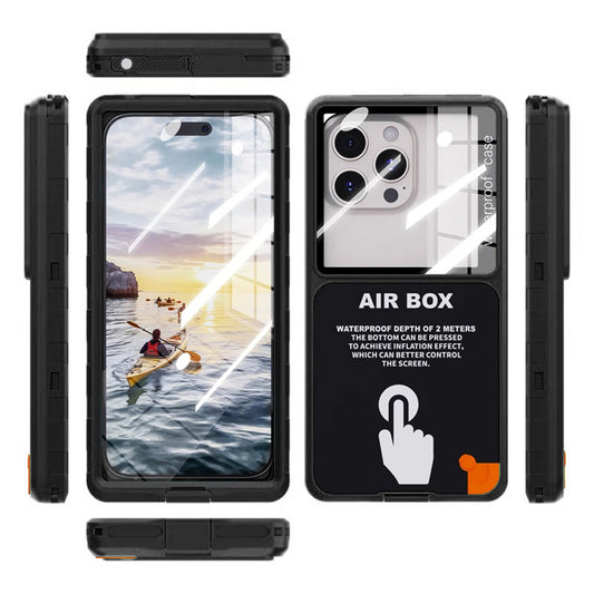 Universal Vandtæt Cover til Telefon max. 6,9 tommer, ShellBox, AirBox, Sort