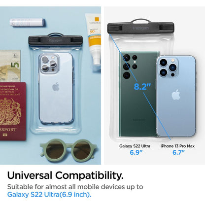Universal Vandtæt Telefonetui max. 6,9 tommer, Spigen, A610, Transparent AMP04530