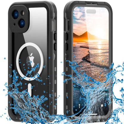 Waterproof MagSafe Cover til Apple iPhone 15 Plus, ShellBox, Sort