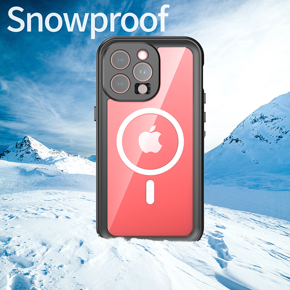 Waterproof MagSafe Cover til Apple iPhone 15 Pro Max, ShellBox, Sort